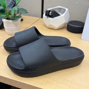Adidas Black Comfort Slides